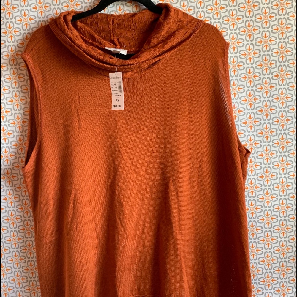 Dress Barn Sleeveless Cowl Neck Sweater